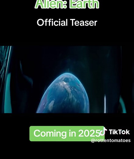 Check out the official teaser for #AlienEarth - coming in 2025. #rottentomatoes #firstlook #teaser #alien #tv #tvshow #tvtok #trailer #horror #horrortok #horrormovie #hulu
