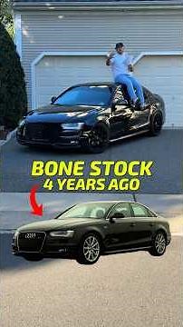 Every AUDI A4 MOD AND UPGRADE I’ve done from stock to now 🏎️💨 (Best Mods)