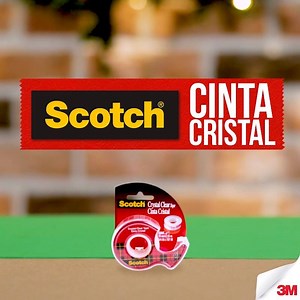 Dale un toque brillante a tus envolturas con la Cinta Cristal Scotch®. ¡Y da un poco de ti en cada regalo! #HazloÚnico | Scotch
