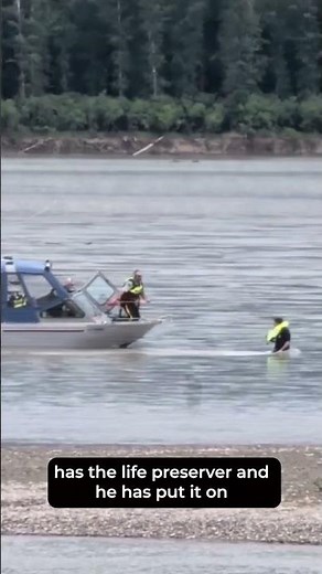 Innovative RCMP air and marine rescue saves man trapped in Fraser River