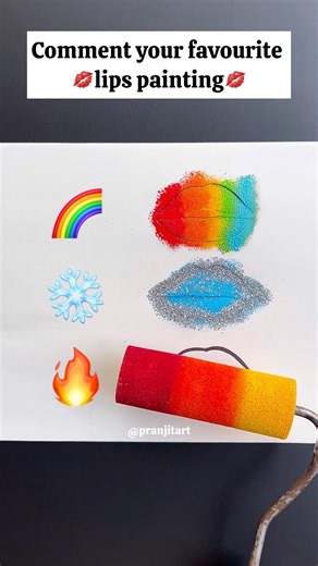 Lips Painting 💋✨ !! #shorts #art