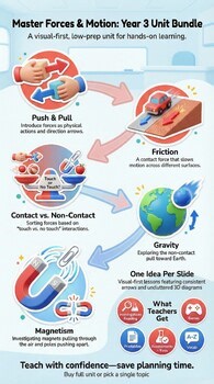 Forces & Motion Full Unit | 5 Complete Lessons Bundle