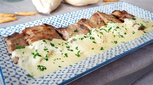 Lomo con Salsa de Puerros ¡Ligero y Rápido!