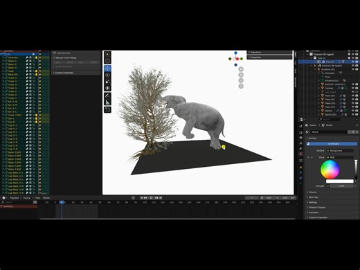 elephant 3d model rigged and animater game ready unity unreal