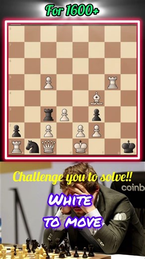 Find Mate in 2 Moves! 99% Fail This Chess Puzzle ♟️ #shorts