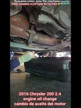 2016 Chrysler 200 engine oil#automobile #oilchange #maintenance #service #diy #fyp #shorts #suscribe