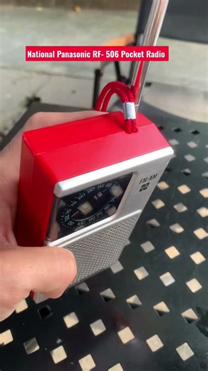 National Panasonic RF- 506 Pocket Radio #vintageaudio #vintageradio #pocketfm #pocketradio