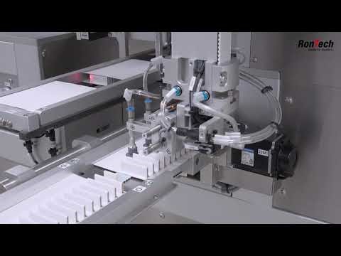 Cardboard Tray Destacking Unit with Robot Handling for Product Turning