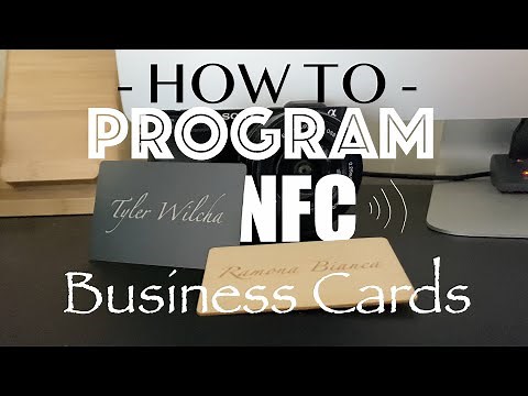 How to program NFC Business Cards - Digital business card w/ NFC tools