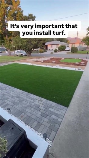 Installing turf is important…