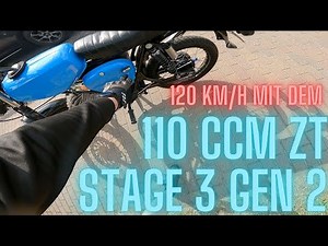Simson ZT 110ccm Stage 3 Gen2 20 HP 120Km/h full throttle runs completely insane!|New Simsonshop