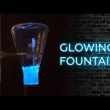 How to make a glowing fountain using luminol and hydrogen peroxide
