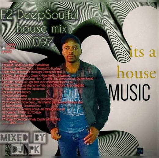 *F2 DeepSoulful mix 097* mixed by *DJ Pk* 112 BPM 100 mb 1:43:27 *_____Playlist_____* 1. Bhutlish - God's Love (feat. Therealfana) 2. Simmy - Hlala Nami (Tyron _ Starseed Xo Bootleg) 3. Sara Kays - Remember That Night (Asser SA Remix) 4. InQfive_ BusyExplore _ Cresta X - Heal Me God (Visualizer) 5. DEEP HOUSE - Nuzu Deep - I Am One With The Universe (Kevin De Kev Remix) 6. Da Gifto - Shadow & Light (feat. Muvhonetsheli & Kenton Lee) 7. Felo Le Tee _ Scott Maphuma - Yebo Lapho (Roctonic Sa Bootle