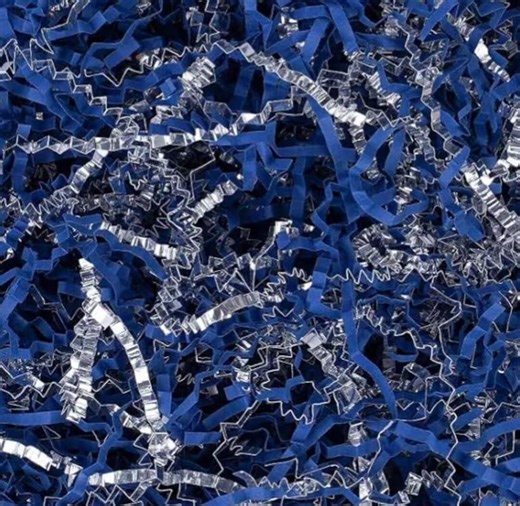 Blue and Silver Metallic Crinkle Cut Paper Shred, 8 Oz - Etsy