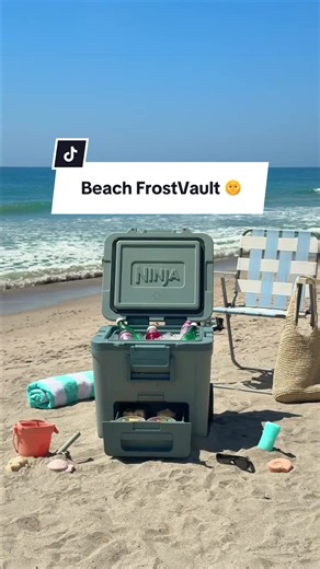 Manifesting a summer full of sunshine and ice-cold drinks. ☀️🧊 Thanks, Ninja FrostVault. ​ #NinjaFrostVault #Cooler #Summer