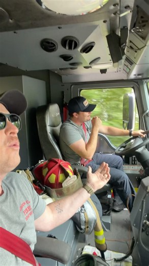 Choosing Texas. #firetruckkaraoke #ellafella #singalong #goodvibes #firefighter #ellalangleymusic