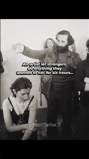 An Art Performance by Marina Abramović (1974) #art #artperformance #fyp #marinaabramovic #goviral