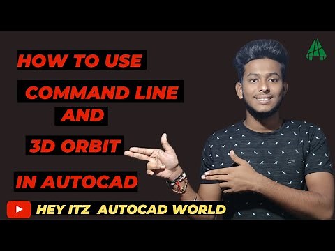 How to work without mouse in AutoCAD | Use of Command line in AutoCAD | How to use 3D orbit command