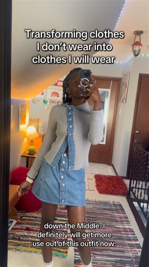 Rachell Reloaded on Instagram: "two piece transformation ‼️ I might be single handedly saving all the turtle necks from the landfills lollllll jk there’s still millions out there waiting to be saved! I hope this sparks some inspiration to transform what you already have in your closet. 2 pieces rock because you can mix and match the pieces with other items in your wardrobe. Can’t wait to wear this out tho