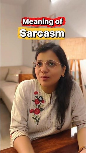 What is Sarcasm? 🤔 Easy Meaning with an Example | Learn English #learnenglish #vocabulary #sarcasm