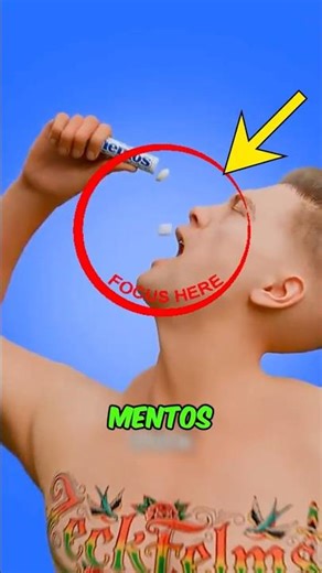 If you ever mixed Coke and Mentos inside your body, here’s what would happen. #shorts