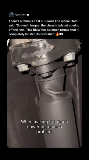 What Happens When 830 lb-ft Hits A Stock Driveshaft? 😮‍💨 #cars #carguy #bmw