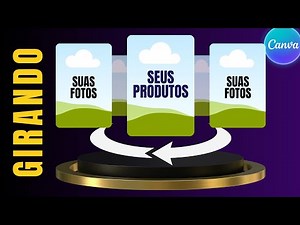 Como fazer CARROSSEL GIRATÓRIO no Canva | Produtos e fotos