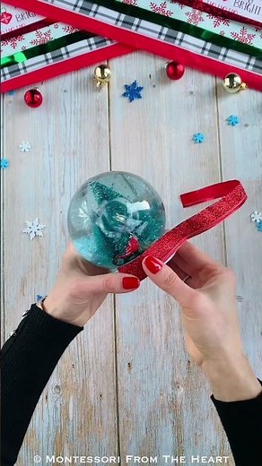 How to Make a DIY Snow Globe | 🎄Christmas Craft Decor Idea