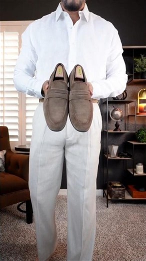 How to style white linen shirt with linen trousers #mensfashion #mensstyle #styleafter50