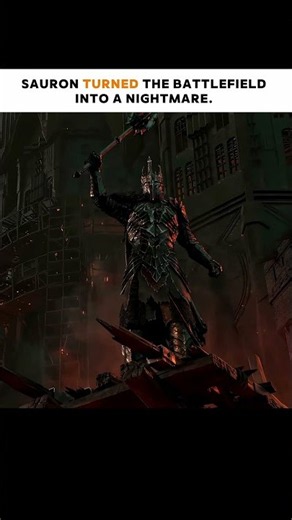 The Moment Sauron Turned the Battlefield Into a Nightmare #blackmyth #lordoftherings #epicbattle