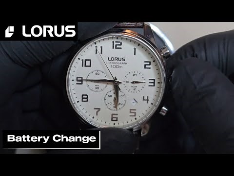 How to Change Battery in Lorus Watch | Lorus Gent Sport Chronograph RT341GX9 Battery Replacement
