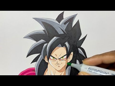 How to Draw Goku Super Saiyan 4 Easy – Dragon Ball GT