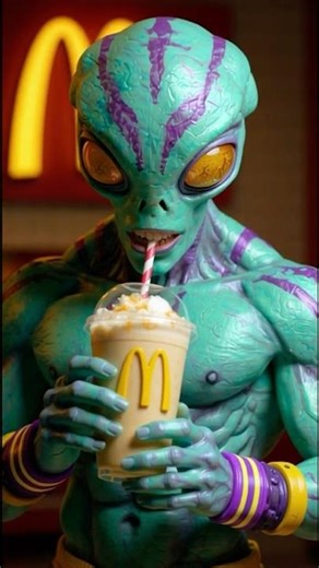 Alien vs McDonalds 👽🍔 #cinematic #shorts #mcdonalds