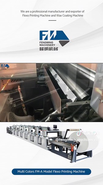 Flexo Printing Machine for paper roll to roll