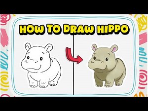 How to Draw a Hippo – Animal Drawing Guide for Beginners