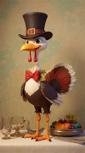 Thanksgiving #ai #aiart #animation #thanksgiving #turkey