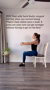 Comment “START NOW” to try a free Pilates Chair class online! Think sitting makes it easy? Think again. ✅ Builds real core strength (no floor required) ✅ Loosens tight hips eases back pain ✅ Improves posture and balance instantly Perfect if you’ve got achy joints, limited space, or just want to feel better in your body ….without having to get up and down from the floor! No reformer. No excuses. Just Pilates that actually works. Comment “START NOW” below and I’ll DM you the link to join. #pilates