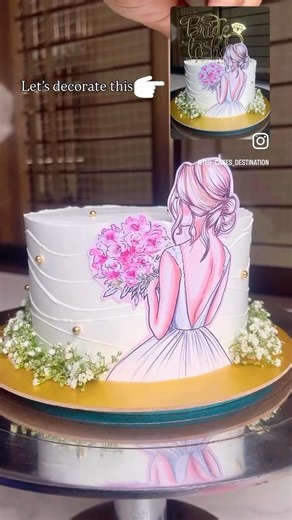 Bride to be cake design