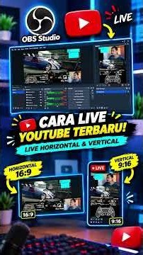How to Live Stream on YouTube Using OBS | Horizontal & Vertical Live Settings