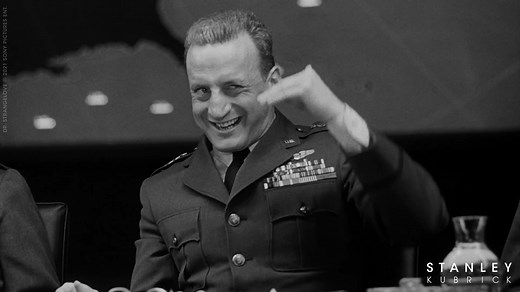 "He'll see everything.... he'll see the big board!" A masterclass from George C. Scott, in Stanley Kubrick's suspense-filled war comedy, Dr. Strangelove or: How I Learned to Stop Worrying and Love the Bomb. | Stanley Kubrick