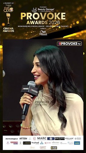 🥹Life-ல நிறைய Coincidence நடக்கும் அந்த மாதிரி தான் Shruti Haasan | Provoke Awards 2026