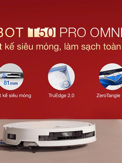 ECOVACS DEEBOT T50 PRO OMNI Gen 2: Sạch Sẽ Tối Ưu