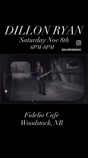 🚨Solo Show this Saturday in Woodstock at Fidelio Cafe. 6PM! | Dillon Ryan & The Dream Romantic