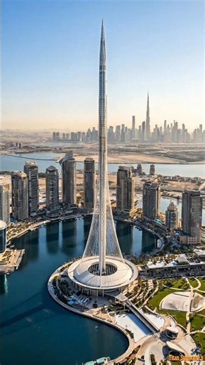Creek Tower🗼| Dubai's biggest project built from scratch😱 #shorts #dubai