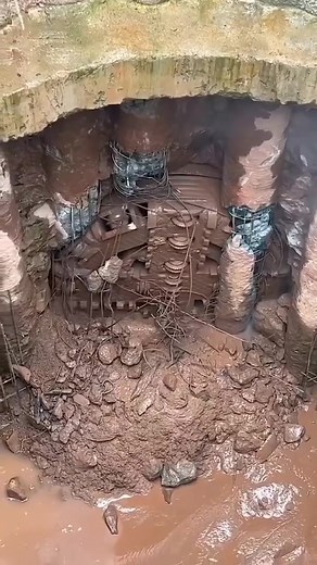 TBM breakthrough into a secant piling reception shaft. In tunnelling projects where a Tunnel Boring Machine (TBM) breakthrough occurs into a reception shaft supported by secant piling or Diaphragm walling, the inclusion of a soft eye within the structure facilitates a smoother breakthrough for the TBM. Secant piling provides structural support to the shaft by creating a continuous wall of interlocking piles, which helps to stabilise the surrounding soil or rock. The soft eye acts as a predetermi