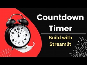 Create a Countdown Timer with Streamlit | Python Project Tutorial