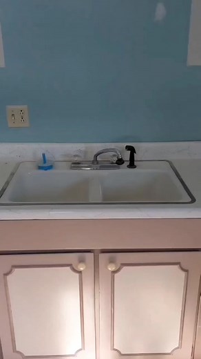 DIY Concrete Backsplash & Countertop Transformation