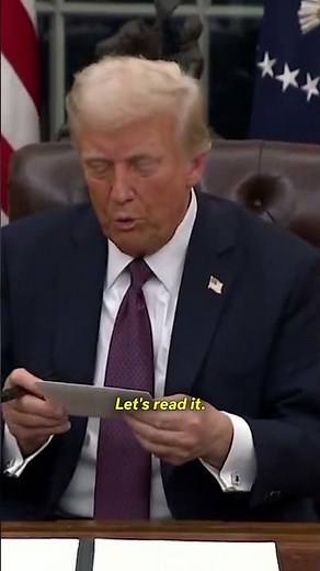 President Trump Finds Letter From President Biden Left For Him In The Oval Office