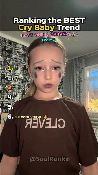 Ranking The Best CRY BABY Trend😭 (Part 7)