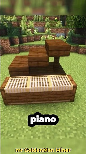 How to build Grand Piano in Minecraft #minecraft